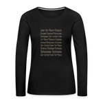 Fruit of the Spirit - Women's Premium Long Sleeve T-Shirt - black