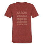 Fruit of the Spirit - Unisex Tri-Blend T-Shirt - heather cranberry