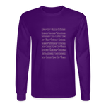 Fruit of the Spirit - Men's Long Sleeve T-Shirt - purple