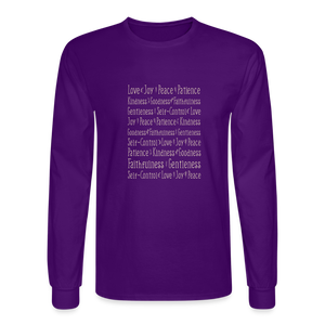 Fruit of the Spirit - Men's Long Sleeve T-Shirt - purple