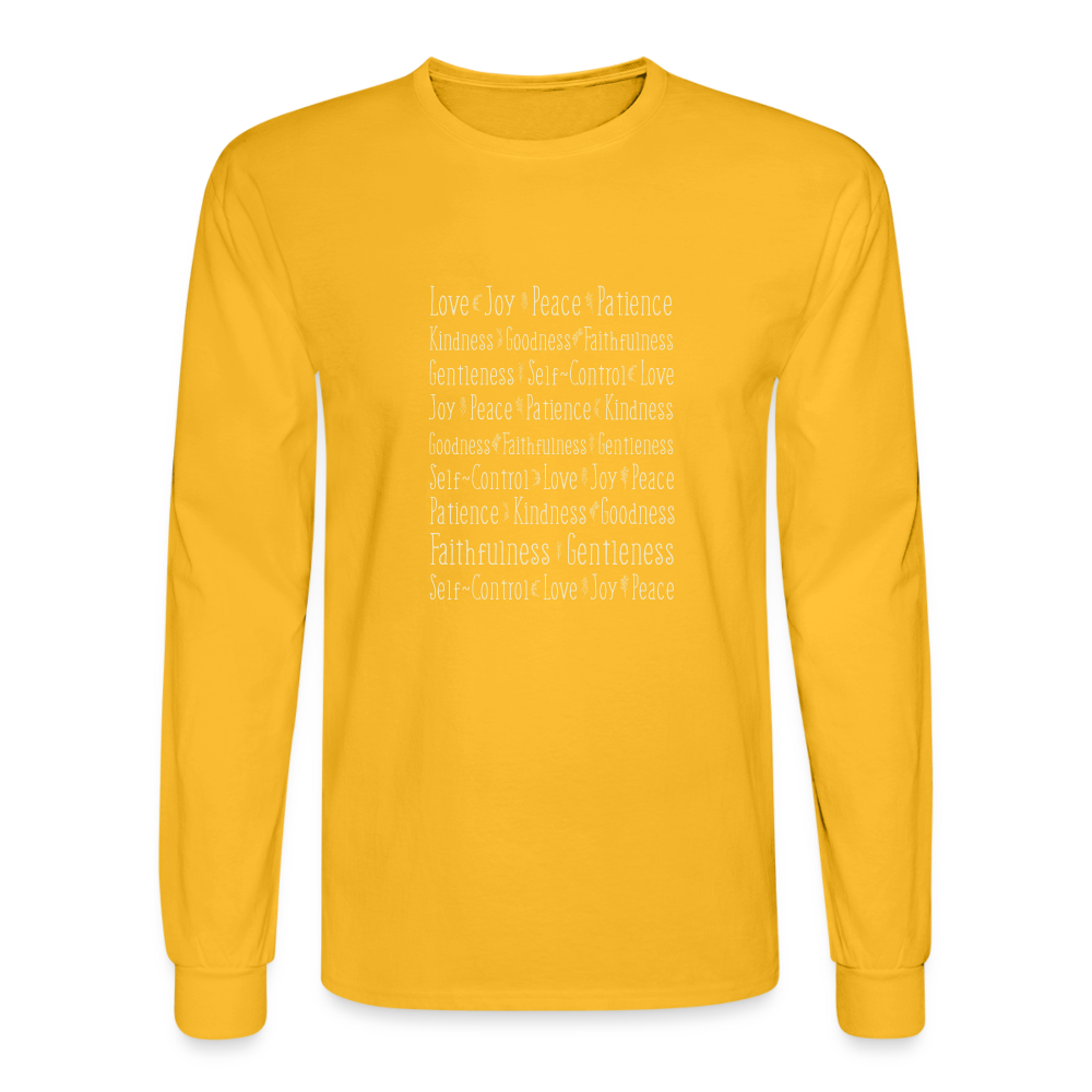 Fruit of the Spirit - Men's Long Sleeve T-Shirt - gold