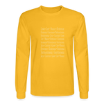 Fruit of the Spirit - Men's Long Sleeve T-Shirt - gold