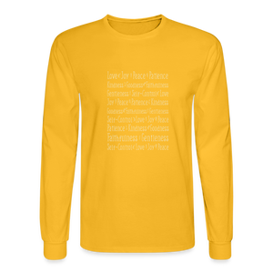 Fruit of the Spirit - Men's Long Sleeve T-Shirt - gold