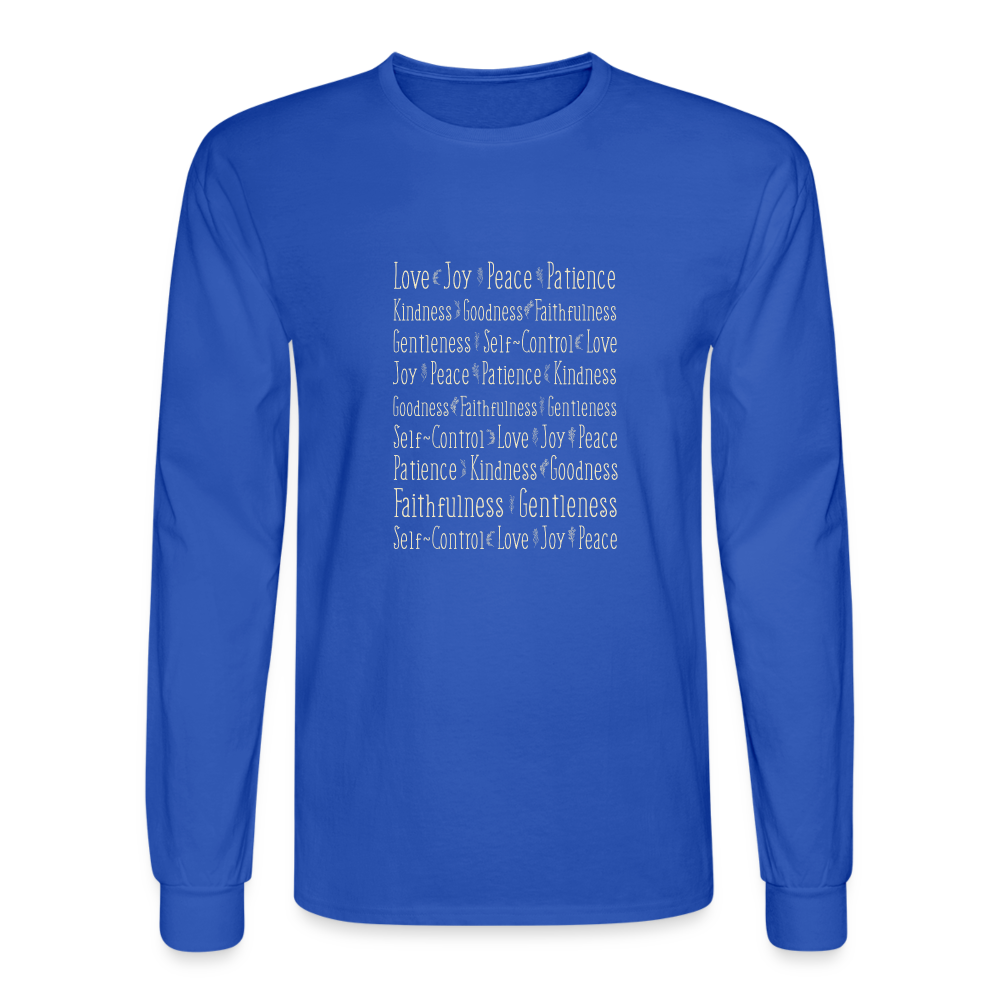 Fruit of the Spirit - Men's Long Sleeve T-Shirt - royal blue