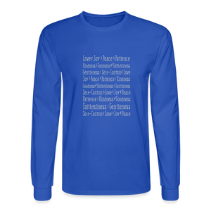 Fruit of the Spirit - Men's Long Sleeve T-Shirt - royal blue