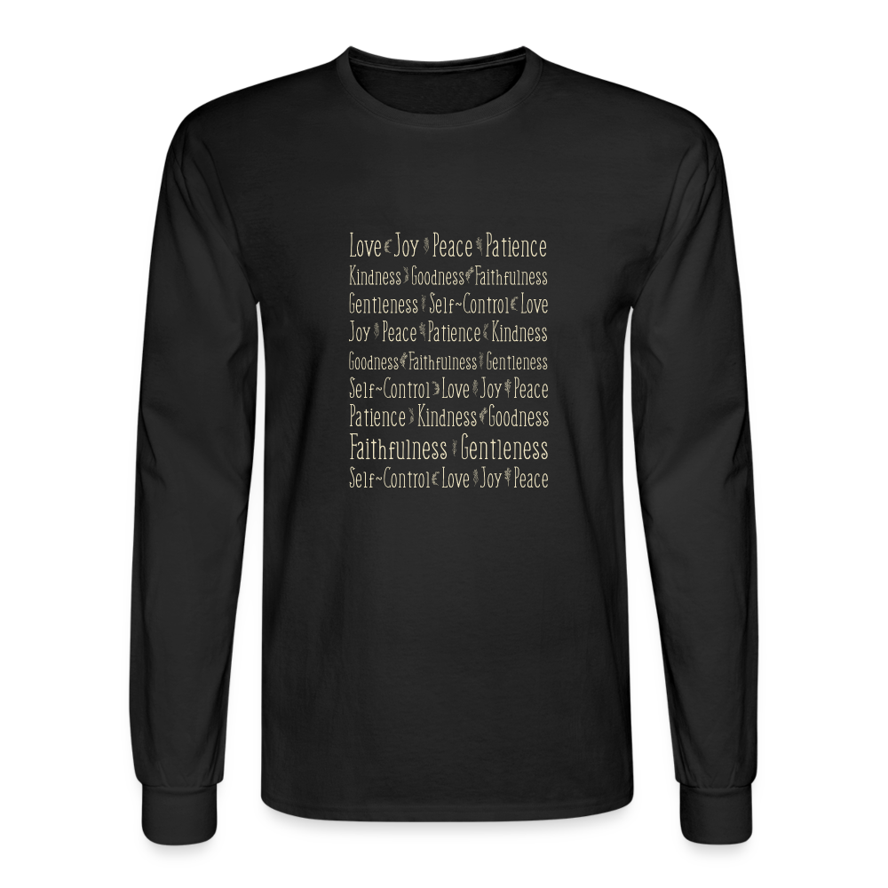 Fruit of the Spirit - Men's Long Sleeve T-Shirt - black