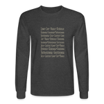 Fruit of the Spirit - Men's Long Sleeve T-Shirt - heather black