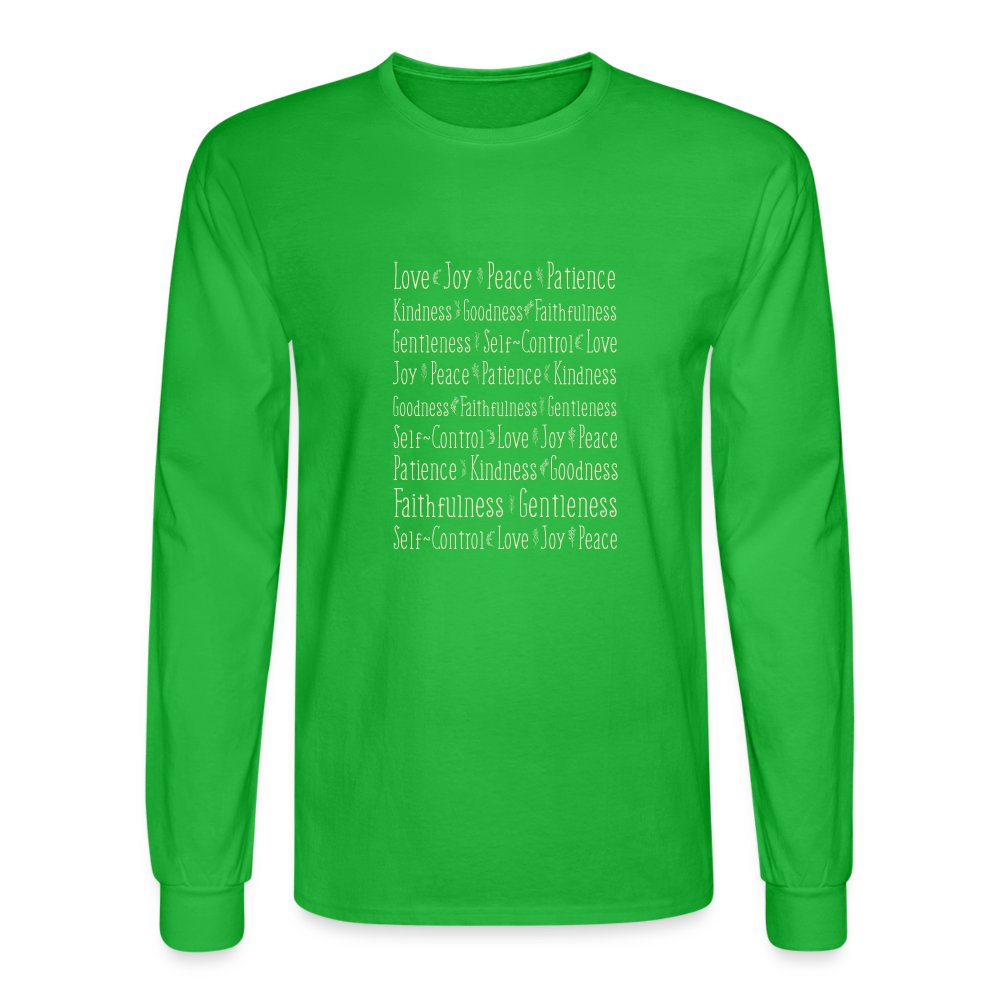 Fruit of the Spirit - Men's Long Sleeve T-Shirt - bright green