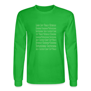 Fruit of the Spirit - Men's Long Sleeve T-Shirt - bright green