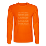 Fruit of the Spirit - Men's Long Sleeve T-Shirt - orange