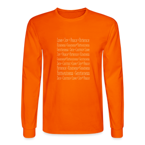 Fruit of the Spirit - Men's Long Sleeve T-Shirt - orange