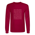 Fruit of the Spirit - Men's Long Sleeve T-Shirt - dark red