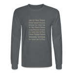 Fruit of the Spirit - Men's Long Sleeve T-Shirt - charcoal