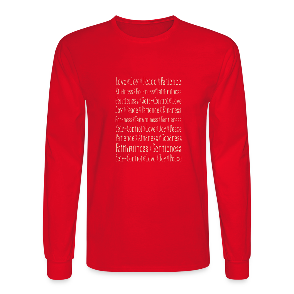 Fruit of the Spirit - Men's Long Sleeve T-Shirt - red
