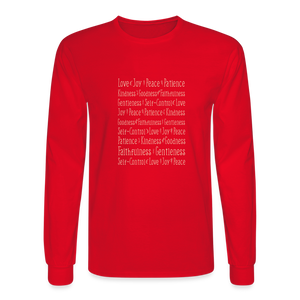 Fruit of the Spirit - Men's Long Sleeve T-Shirt - red