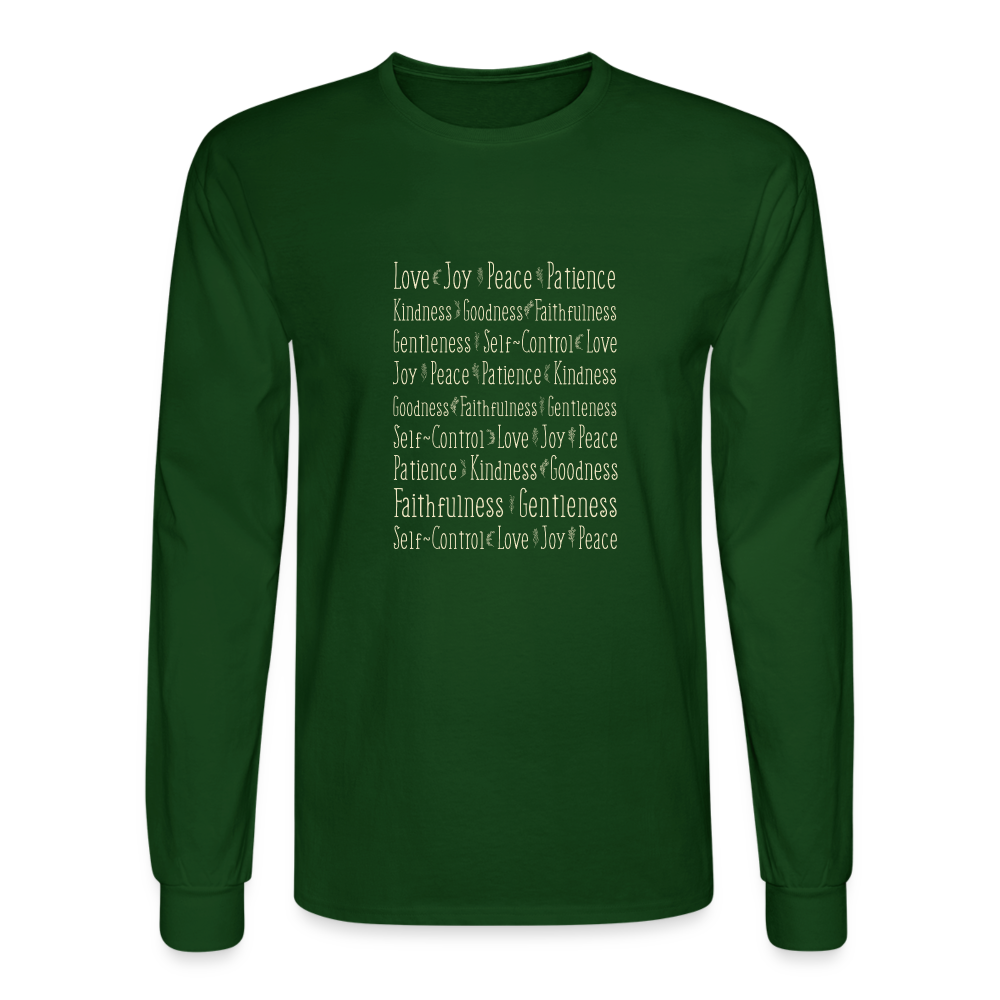 Fruit of the Spirit - Men's Long Sleeve T-Shirt - forest green