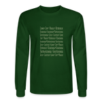 Fruit of the Spirit - Men's Long Sleeve T-Shirt - forest green