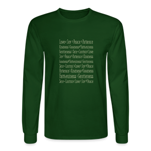 Fruit of the Spirit - Men's Long Sleeve T-Shirt - forest green
