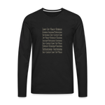 Fruit of the Spirit - Men's Premium Long Sleeve T-Shirt - black