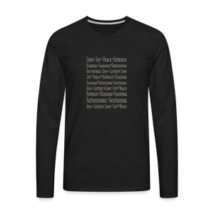 Fruit of the Spirit - Men's Premium Long Sleeve T-Shirt - black