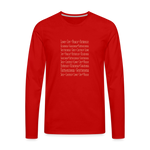 Fruit of the Spirit - Men's Premium Long Sleeve T-Shirt - red