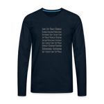 Fruit of the Spirit - Men's Premium Long Sleeve T-Shirt - deep navy
