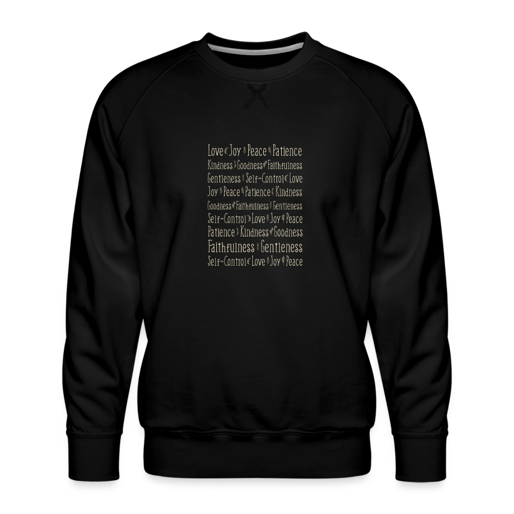 Fruit of the Spirit - Men’s Premium Sweatshirt - black