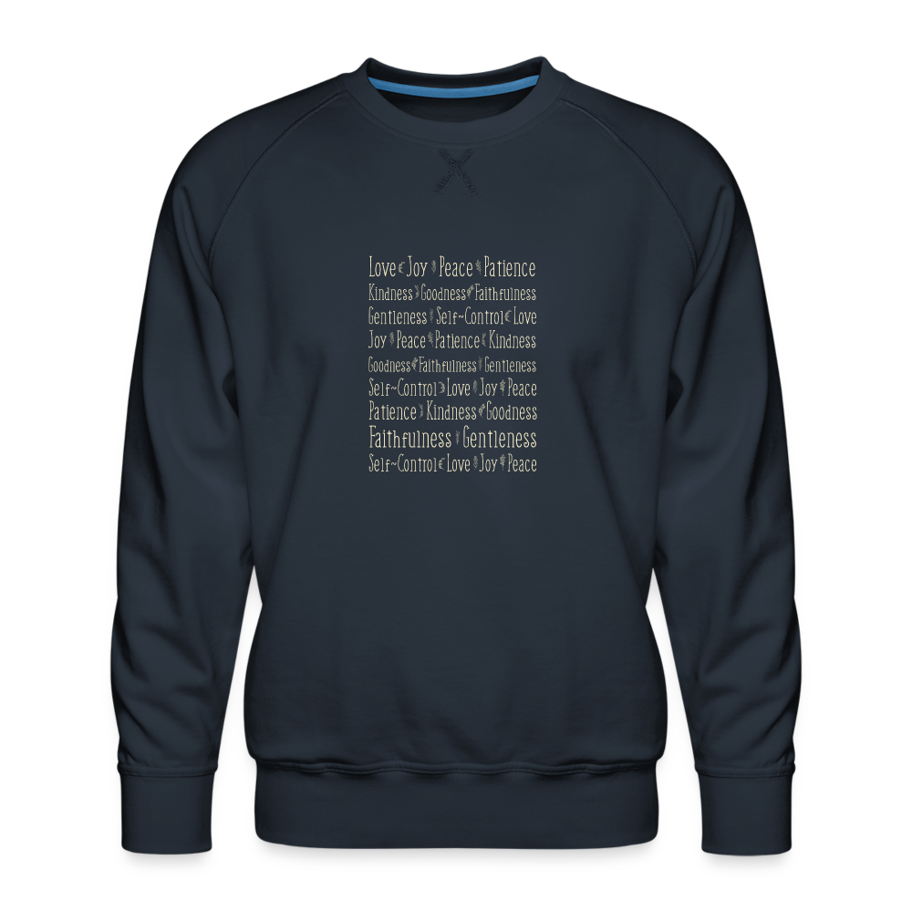 Fruit of the Spirit - Men’s Premium Sweatshirt - navy