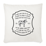 Grass for Cattle - Throw Pillow Cover - natural white