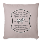 Grass for Cattle - Throw Pillow Cover - light taupe