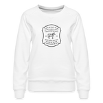 Grass for Cattle - Women’s Premium Sweatshirt - white