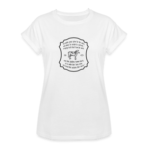 Grass for Cattle - Women's Relaxed Fit T-Shirt - white