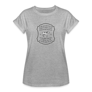 Grass for Cattle - Women's Relaxed Fit T-Shirt - heather gray