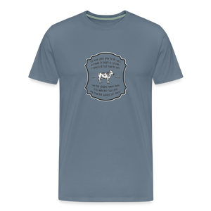 Grass for Cattle - Unisex Premium T-Shirt - steel blue