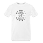 Grass for Cattle - Men’s Premium Organic T-Shirt - white