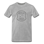 Grass for Cattle - Men’s Premium Organic T-Shirt - heather gray