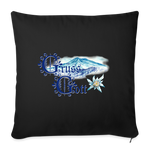 Grüss Gott - Throw Pillow Cover - black