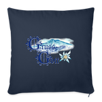 Grüss Gott - Throw Pillow Cover - navy