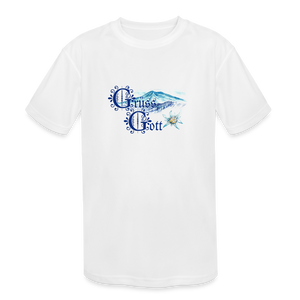 Grüss Gott - Kids' Moisture Wicking Performance T-Shirt - white