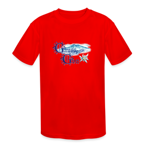 Grüss Gott - Kids' Moisture Wicking Performance T-Shirt - red