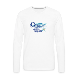 Grüss Gott - Men's Premium Long Sleeve T-Shirt - white