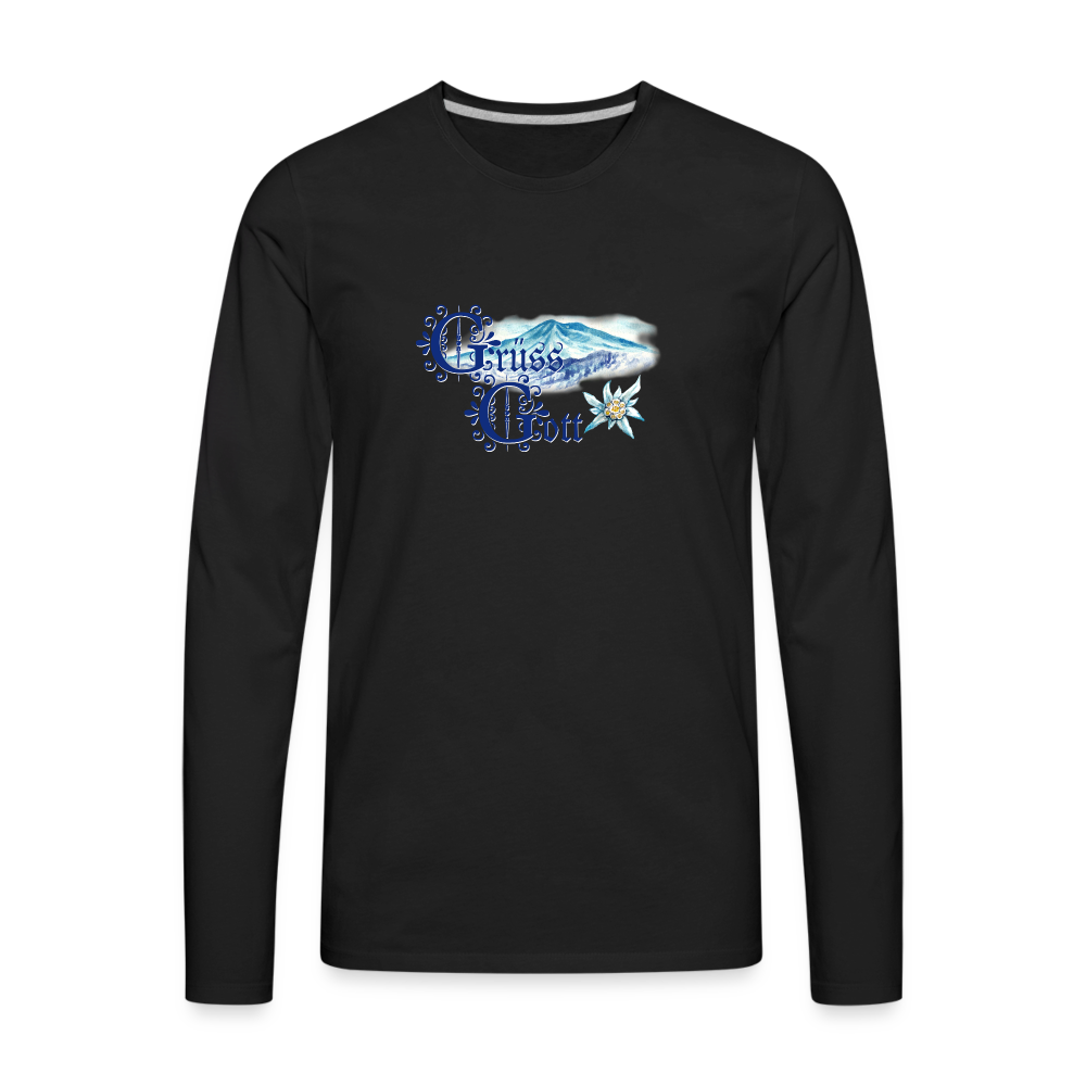 Grüss Gott - Men's Premium Long Sleeve T-Shirt - black