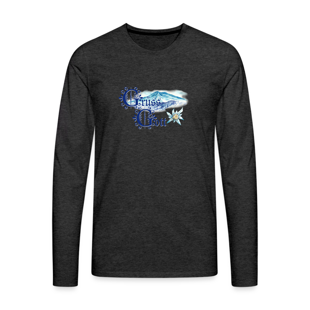 Grüss Gott - Men's Premium Long Sleeve T-Shirt - charcoal grey