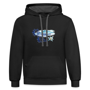 Grüss Gott - Contrast Hoodie - black/asphalt