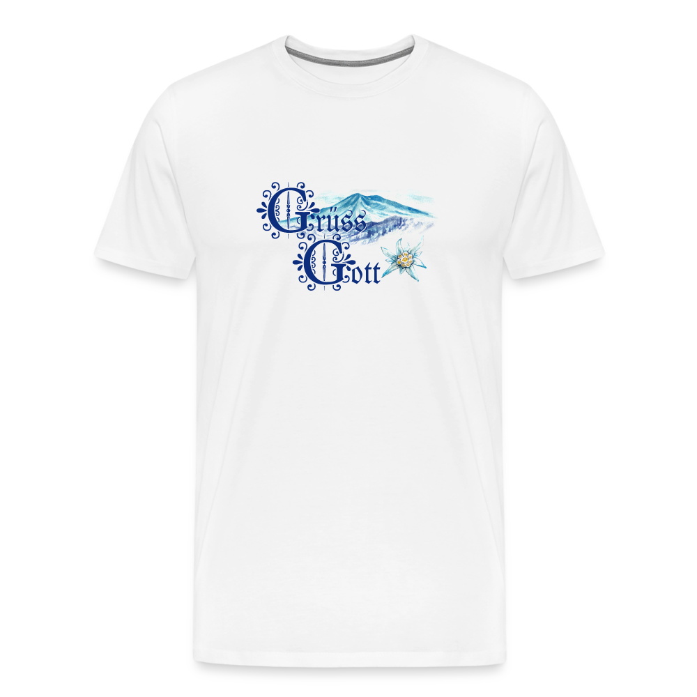 Grüss Gott - Men's Premium T-Shirt - white