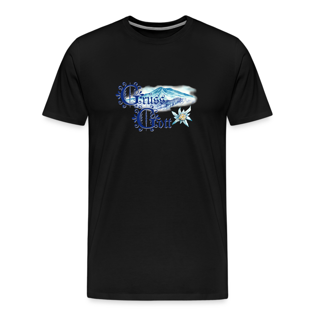 Grüss Gott - Men's Premium T-Shirt - black