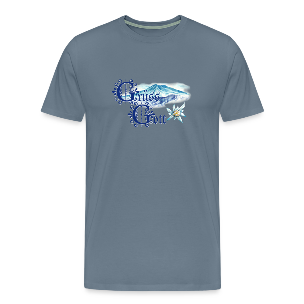 Grüss Gott - Men's Premium T-Shirt - steel blue