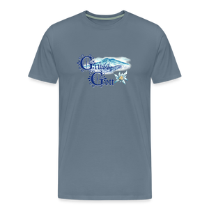 Grüss Gott - Men's Premium T-Shirt - steel blue