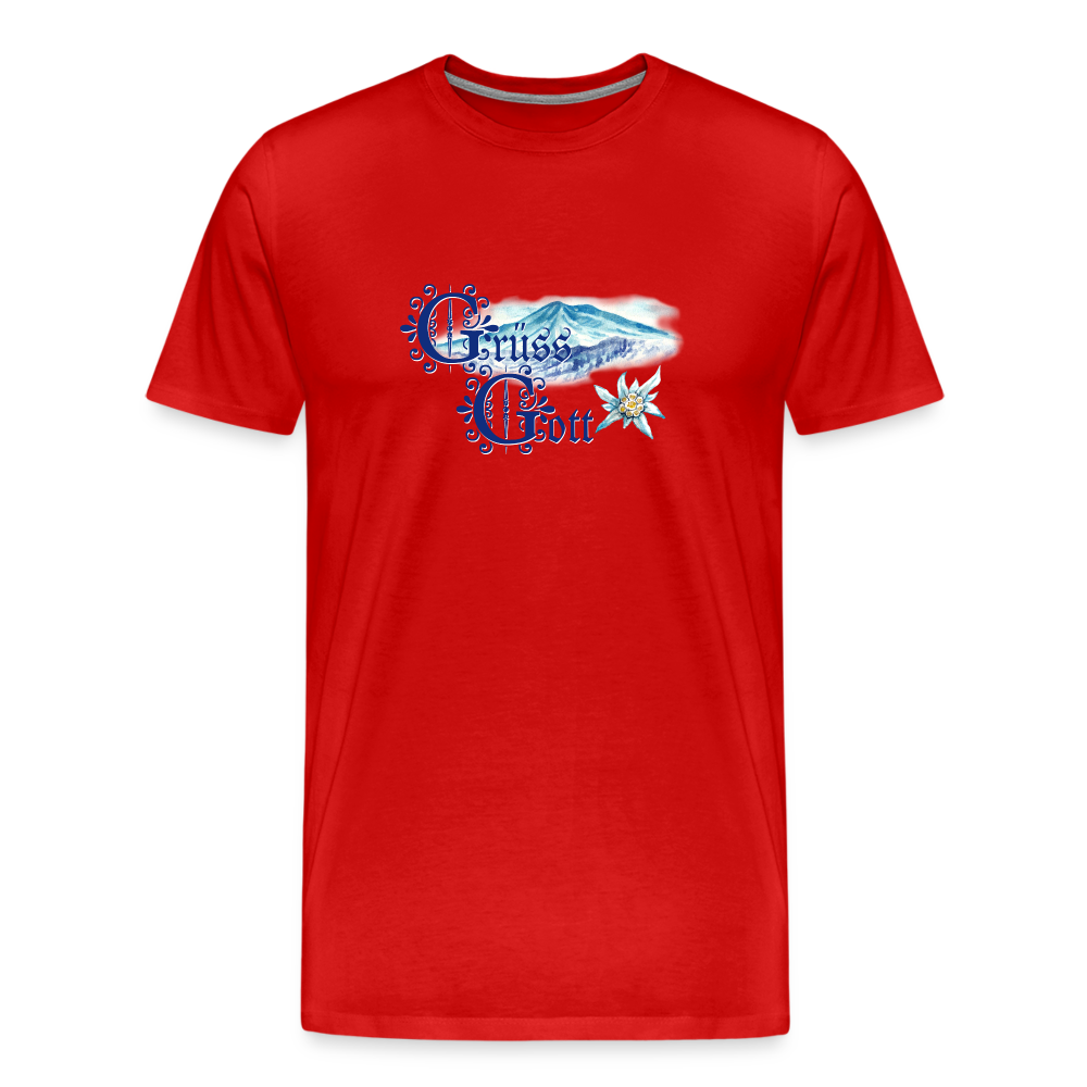 Grüss Gott - Men's Premium T-Shirt - red