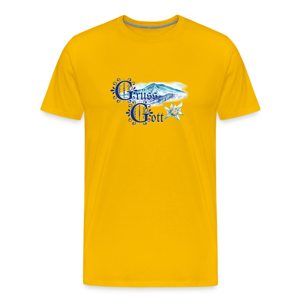 Grüss Gott - Men's Premium T-Shirt - sun yellow